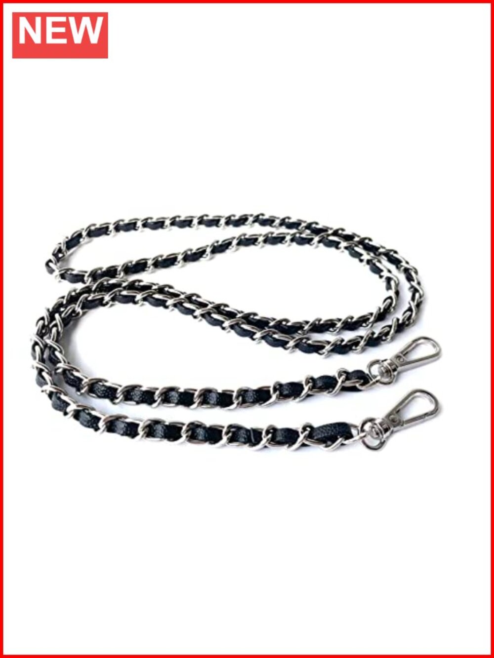 Caviar Leather Purse Chain Strap 8mm 48.4" Replacement Crossbody